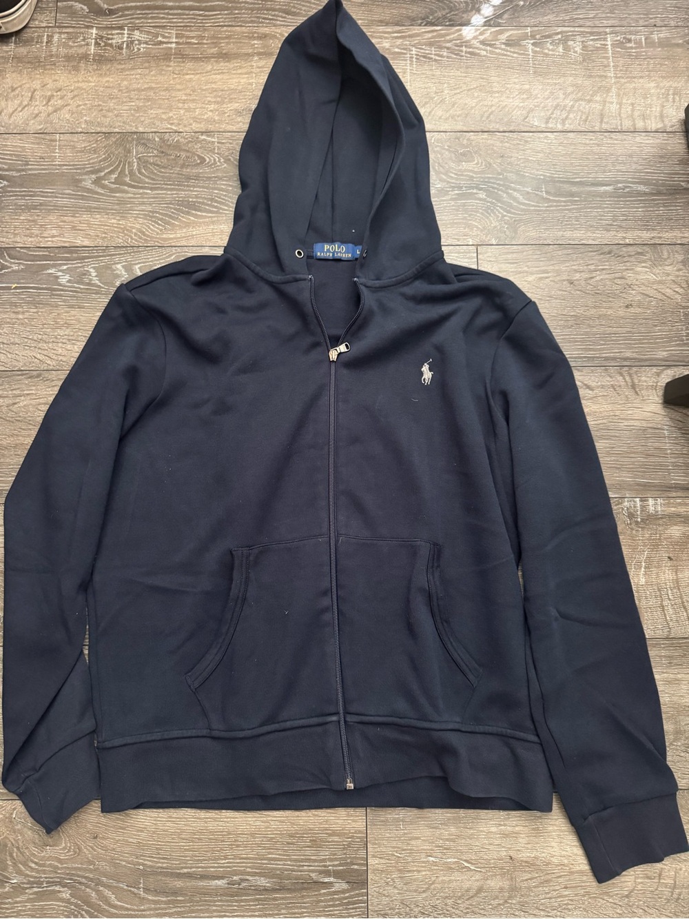 Polo by Ralph Lauren Navy Full-Zip Hooded Sweatshirt